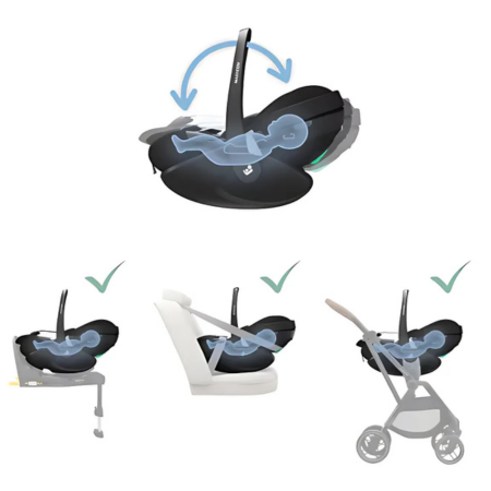 Scoica auto Pebble 360 Pro2, 40 - 87 cm, Maxi Cosi